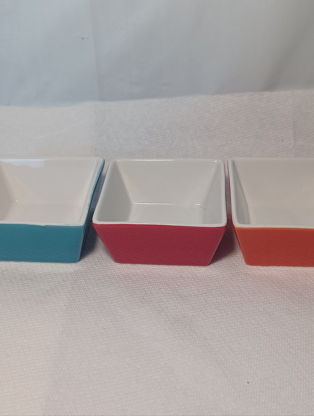 Crate & Barrel Trio of Sauce Dishes / Dip Bowls 3"